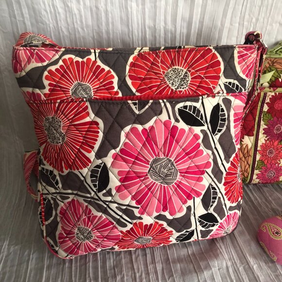 VERA BRADLEY Spring Flowers hardshell laptop case Triple Zip Cherry Blossom bag - Picture 14 of 14